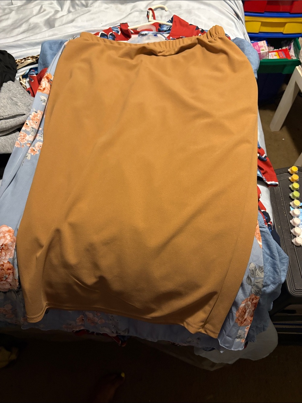 chestnut brown skirt